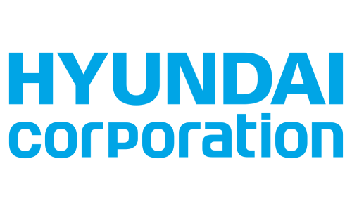 Blue text Hyundai Corporation logo